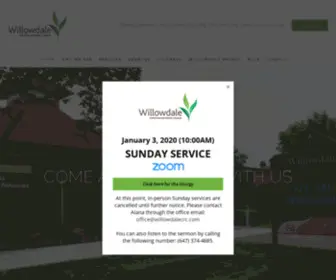 Willowdalecrc.com(Willowdale Christian Reformed Church) Screenshot