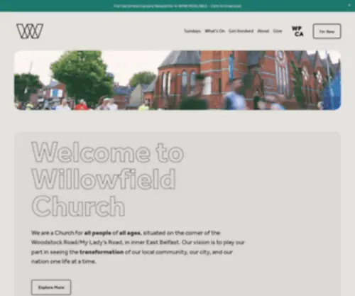 Willowfieldchurch.co.uk(Willowfield Church) Screenshot