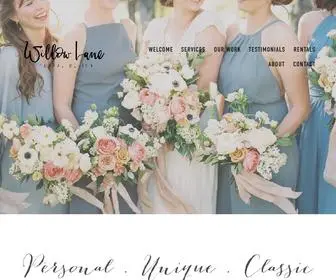 Willowlaneco.com(Floral Design Studio in College Station) Screenshot