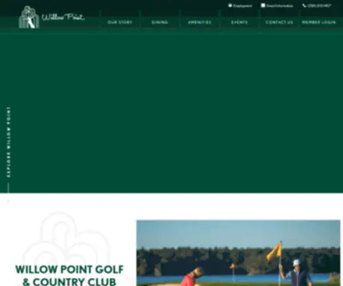 Willowpoint.com(Willow Point Golf and Country Club) Screenshot