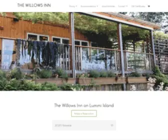 Willows-INN.com(The Willows Inn on Lummi Island) Screenshot