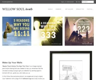 Willowsoul.com(You were guided here to find the spiritual meanings and reasons why you keep seeing angel numbers) Screenshot