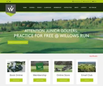 Willowsrun.com(Willows Run Golf) Screenshot