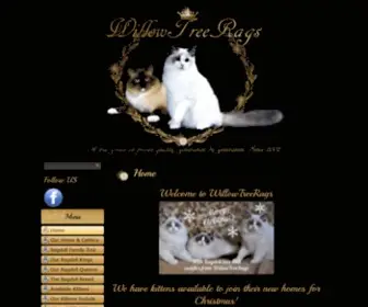 Willowtreerags.com(Willow Tree RAgs Ragdoll Cattery) Screenshot