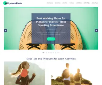 Willpowerpeak.com(Best Tips and Products for Sport Activities) Screenshot