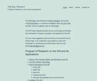 Willproject.org(The Will Project) Screenshot