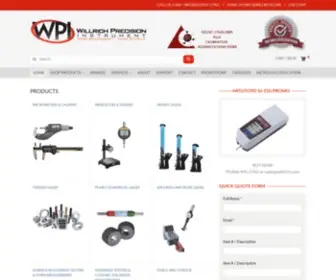 Willrich.com(Metrology, Gaging & Measuring) Screenshot