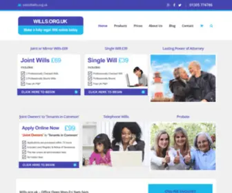 Wills.org.uk(Wills and Trusts and Tenants in Common and Lasting Power of Attorneys) Screenshot