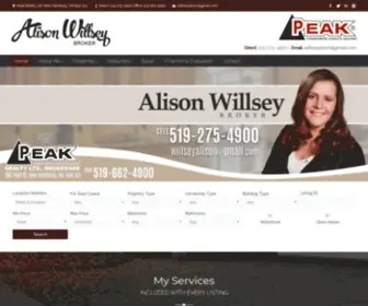 Willseyrealestate.com(Alison Willsey) Screenshot