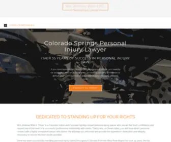 Willslawpc.net(Personal Injury Attorney in Colorado Springs) Screenshot