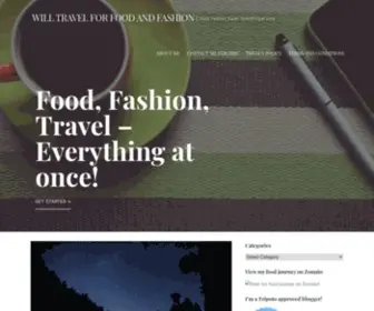 Willtravelforfoodandfashion.com(Will Travel for Food and Fashion) Screenshot