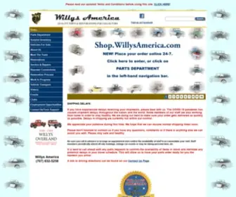Willysamerica.com(Willys America) Screenshot