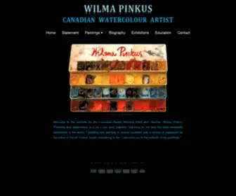 Wilmapinkus.ca(Watercolour Paintings for Sale by Canadian Artist Wilma Pinkus) Screenshot