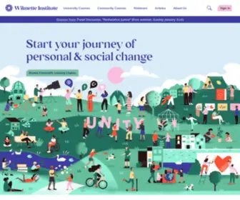 Wilmetteinstitute.org(Wilmette Institute Start your journey of personal & social change) Screenshot