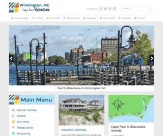 Wilmington-NC.com(NC Photo Tours and Travel Information) Screenshot