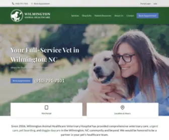 Wilmingtonanimalhealthcare.com(Wilmington Animal Healthcare Veterinary Hospital) Screenshot