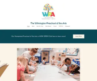 Wilmingtonartspreschoolnc.com(The Wilmington Preschool of the Arts) Screenshot