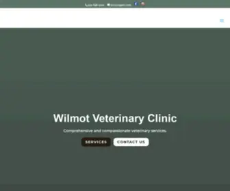 Wilmotveterinaryclinic.com(Waterloo and Kitchener Veterinarian in Ontario) Screenshot