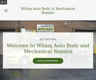 Wilniq.com(Wilniq Auto Body & Mechanical Repairs in Rockville) Screenshot