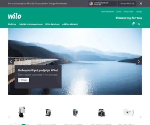 Wilo.si(Podjetje Wilo) Screenshot