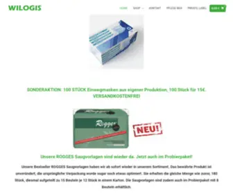 Wilogis.shop(WILOGIS Hygieneprodukte) Screenshot