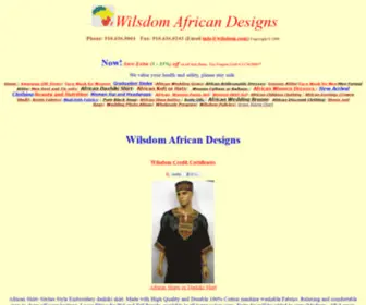 Wilsdom.com(African Designs) Screenshot