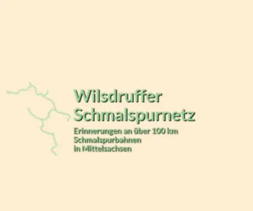 Wilsdruffer-SChmalspurnetz.de(Wilsdruffer Schmalspurnetz) Screenshot