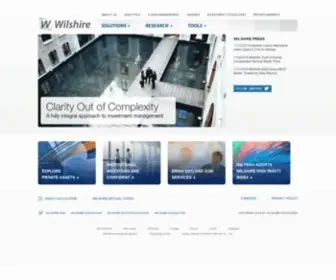 Wilshire.com(Investment Advisory) Screenshot