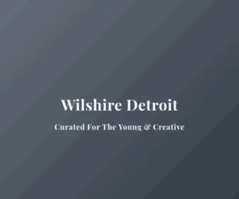 Wilshiredetroit.com(Wilshire Detroit) Screenshot