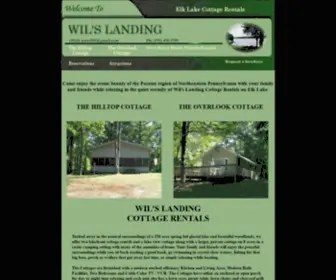 Wilslanding.com(Wil's Landing Cottage Rentals) Screenshot