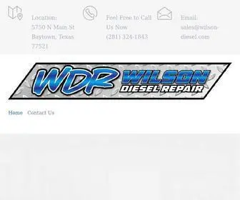 Wilson-Diesel.com(Wilson Diesel Repair on the web) Screenshot