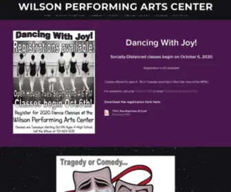 Wilsonartscenter.org(WILSON PERFORMING ARTS CENTER) Screenshot
