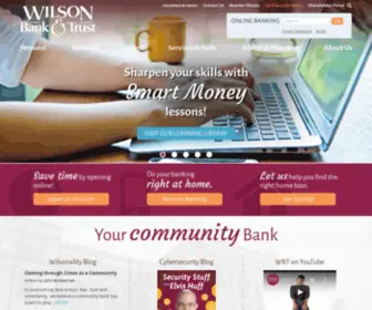 Wilsonbank.com(Wilson Bank & Trust) Screenshot