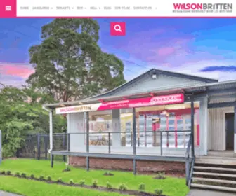 Wilsonbritten.com(Wilson Britten Real Estate Morisset) Screenshot