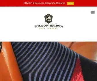 Wilsonbrownsocks.com(Wilson Brown Sock Company) Screenshot