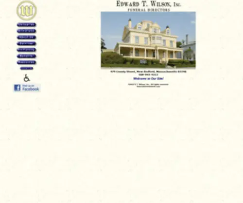 Wilsonchapel.net(Wilson Funeral Chapel) Screenshot