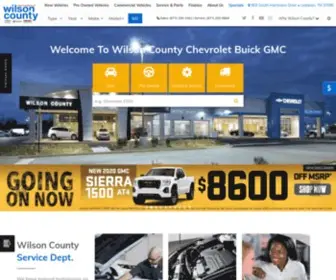 Wilsoncountymotors.com(Wilson County Chevrolet Buick GMC) Screenshot