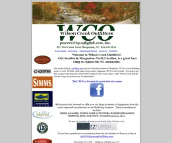 Wilsoncreekoutfitters.com(Wilson Creek Outfitters Flyshop and Guide Service) Screenshot