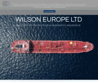 Wilsoneurope.com(Wilson Europe) Screenshot