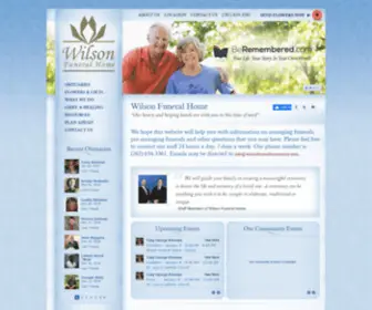 Wilsonfuneralhomeinc.com(Wilson Funeral Home) Screenshot