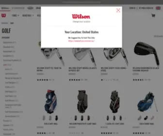 Wilsongolf.nl(Wilson Sporting Goods) Screenshot