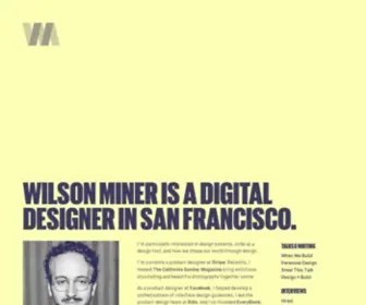 Wilsonminer.com(Wilson Miner) Screenshot