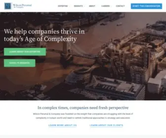 Wilsonperumal.com(Wilson Perumal &amp; Company was founded on the insight) Screenshot