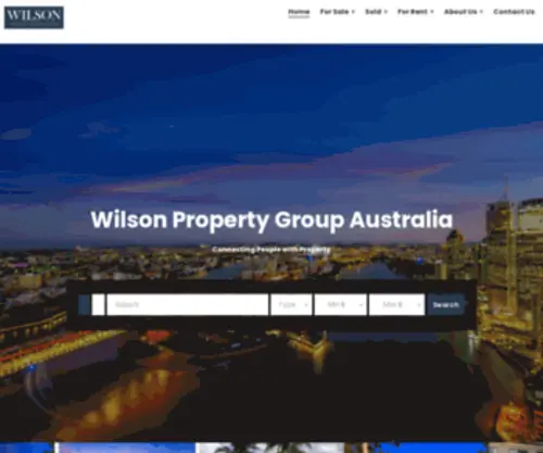 Wilsonpropertygroup.com.au(Real Estate Agent) Screenshot