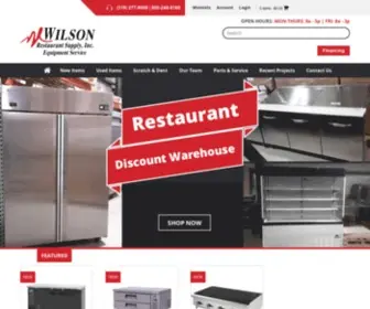 Wilsonrestaurantsupply.com(New and Used Restaurant Equipment) Screenshot