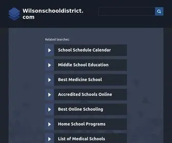 Wilsonschooldistrict.com(Wilsonschooldistrict) Screenshot