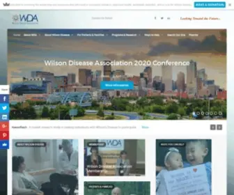 Wilsonsdisease.org(The Wilson Disease Association (WDA)) Screenshot