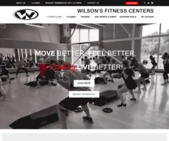 Wilsonsfitness.com(WILSON'S FITNESS CENTERS) Screenshot