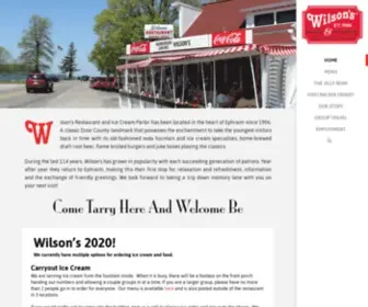Wilsonsicecream.com(Door County) Screenshot