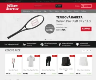 Wilsonstore.cz(Tenisové rakety Wilson) Screenshot